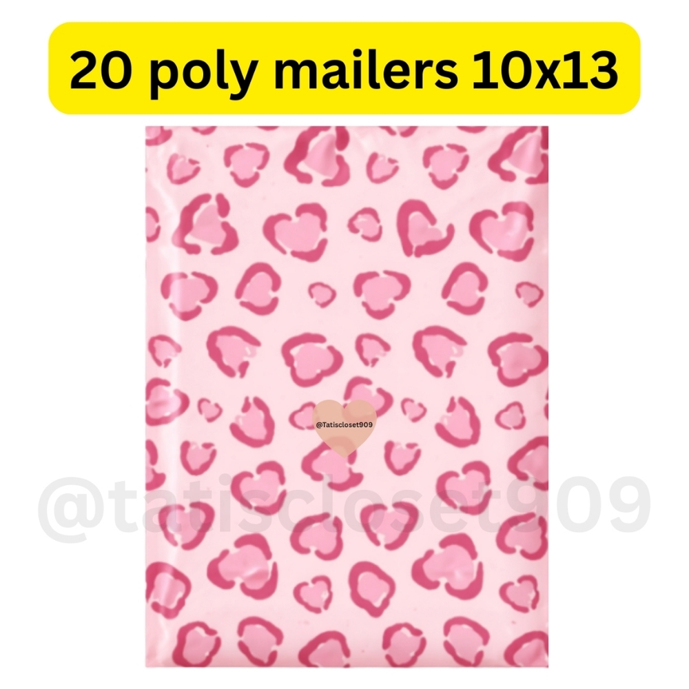 20 Love Leopard poly mailers shipping bags size 10x13
